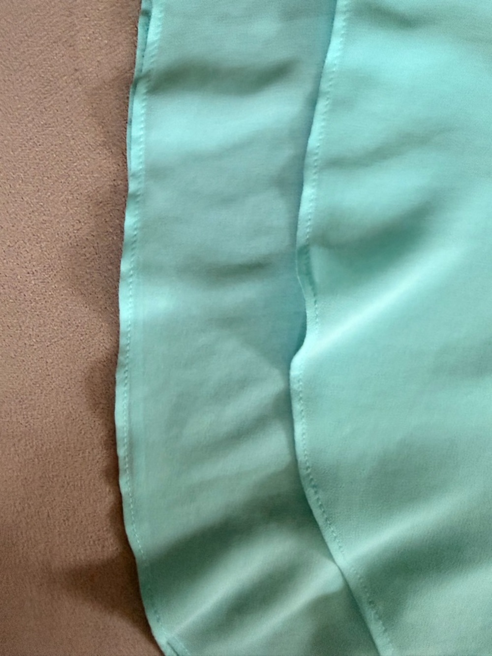 Bershka Sheer Light Blue Layered Spaghetti-Strap Tank Top - Picture 6 of 6